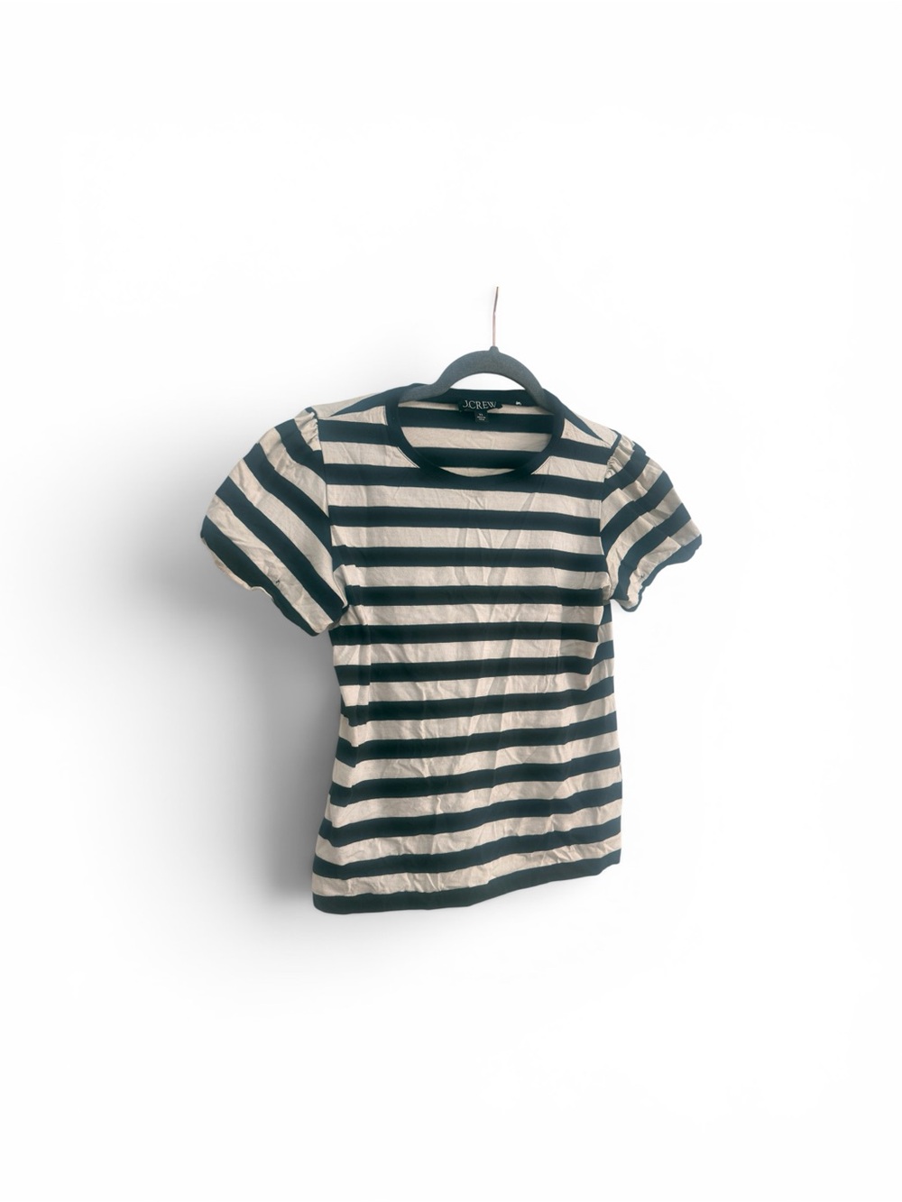 J. Crew Striped Short Sleeve Tee in black & White